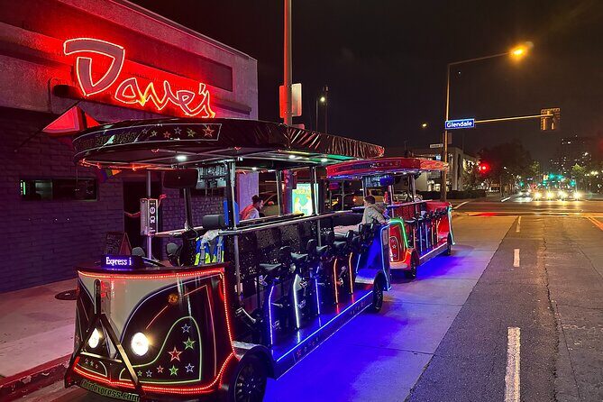 2 Hours Party Bike Pub Crawl Tour in Glendale California - What you get in the tour price, and why $54.99 can make sense