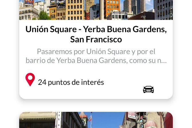 APP Self-guided routes West Coast with audio guide - From Yosemite to San Francisco Bay neighborhoods, plus Carmel and Monterey Peninsula