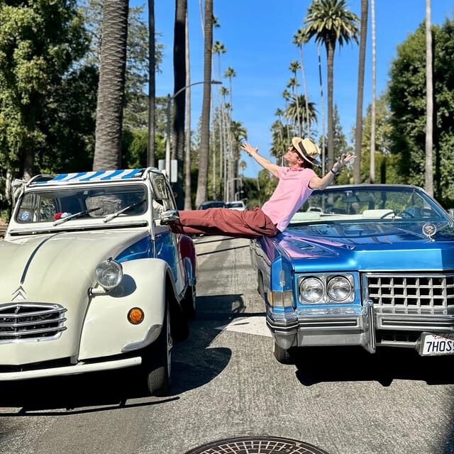 Discover LA in a 1973 Cadillac Eldorado convertible - Entering Los Angeles by 1973 Cadillac convertible