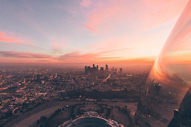 Downtown LA Lights: Your Private Sunset and Night Helicopter Tour - Crypto arena and the “LA sports corridor” feeling