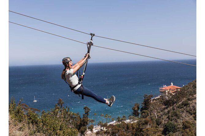 From LA: Catalina Island with Zipline Tour and Hotel Pickup - Descanso Beach Club and the Return Ferry: Cool Down, Then Go Home
