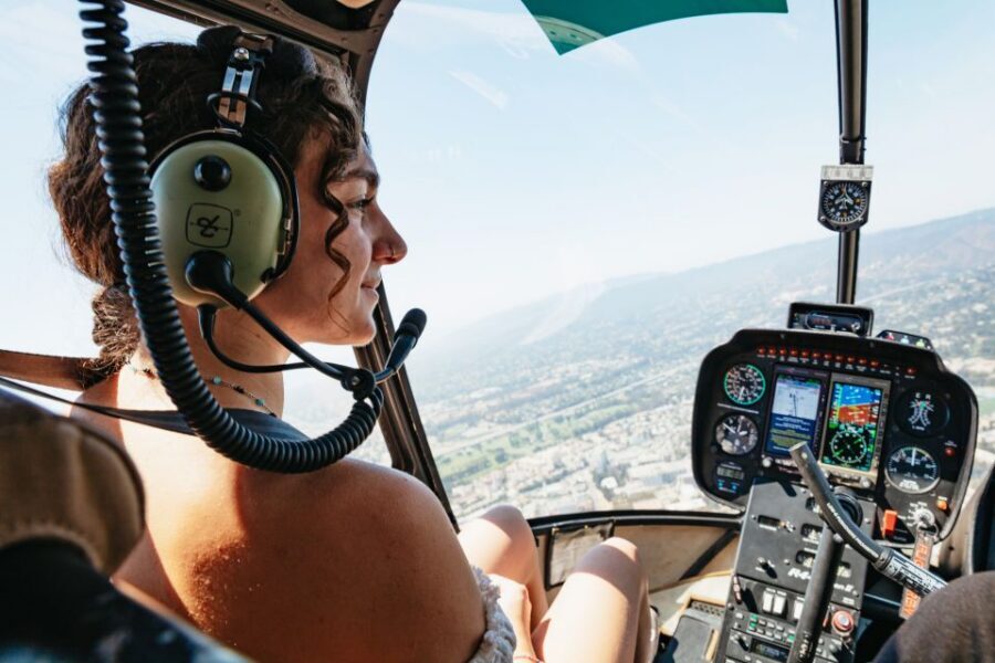 Hollywood & Beverly Hills Celebrity Helicopter Tour - Griffith Observatory and the Walk of Fame area: two icons, one aerial viewpoint