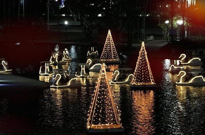 Illuminated Swan Boat Night Ride on Rainbow Lagoon in Long Beach - Your Onboard Picnic Setup (Yes, It’s Part of the Point)