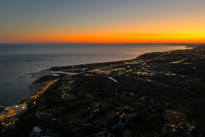 LA Helicopter Tour with Malibu Landing - Santa Monica Pier and Pacific Wheel: classic LA, framed from above