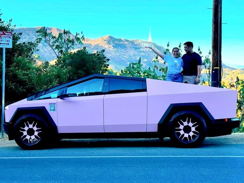 Los Angeles: 30-Minute Hollywood Sign Tesla Cyber Truck Tour - Meeting VIP HOLLYWOOD TOURS at 6808 Hollywood Blvd