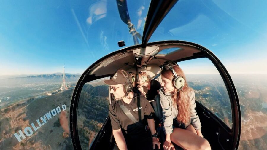 Los Angeles Helicopter Tour & Malibu Mountaintop Landing - From Burbank Takeoff to Hollywood Sign Views Fast