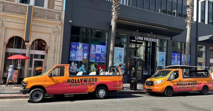 Los Angeles: Hollywood and Beverly Hills Open-Top Bus Tour - West Hollywood stops: Melrose Avenue and the Sunset Strip