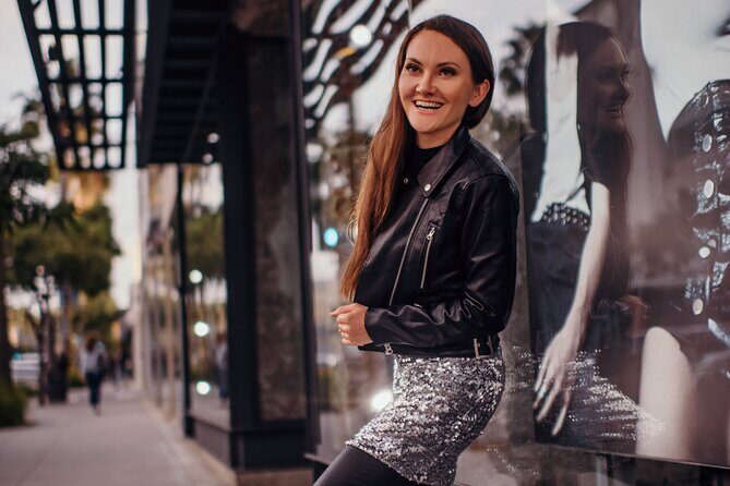 Los Angeles Instagram Photoshoot: Chic Beverly Hills with Personal Photographer - Riding the Rodeo Drive look: House of Bijan and storefront contrasts