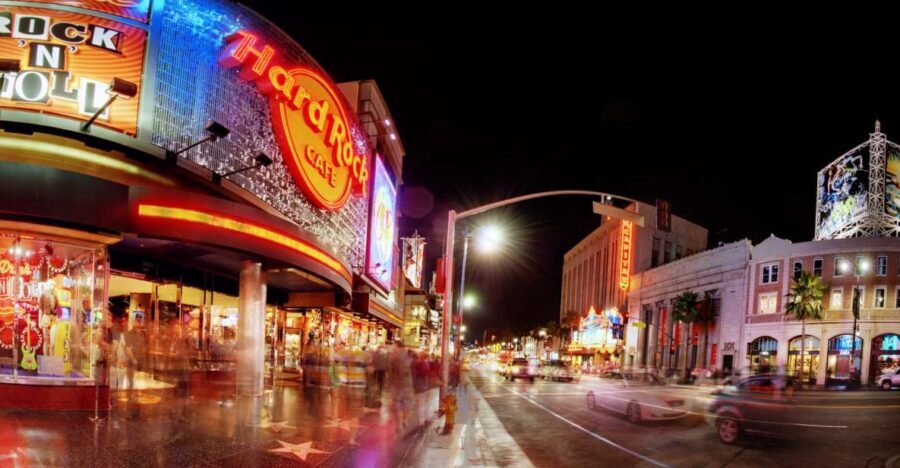 Los Angeles: Meal at the Hard Rock Cafe Hollywood - Hard Rock Cafe Hollywood Blvd: what you’re really buying