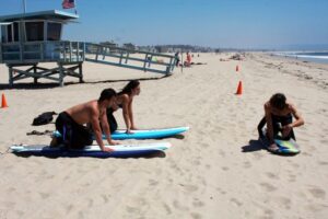 Los Angeles: Private Surfing Lesson - What you learn on land: pop-up basics, ocean sense, and safety