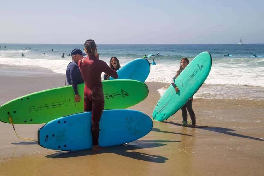 Los Angeles: Private Surfing Lesson with Equipment Rental - In the ocean: safety, paddling, and the pop-up moment