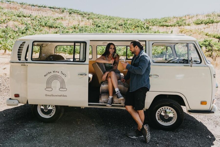 Malibu: Vintage VW Bus and Vineyard Tour - Wine tasting and snacks: what you get in the real-time 20-minute windows