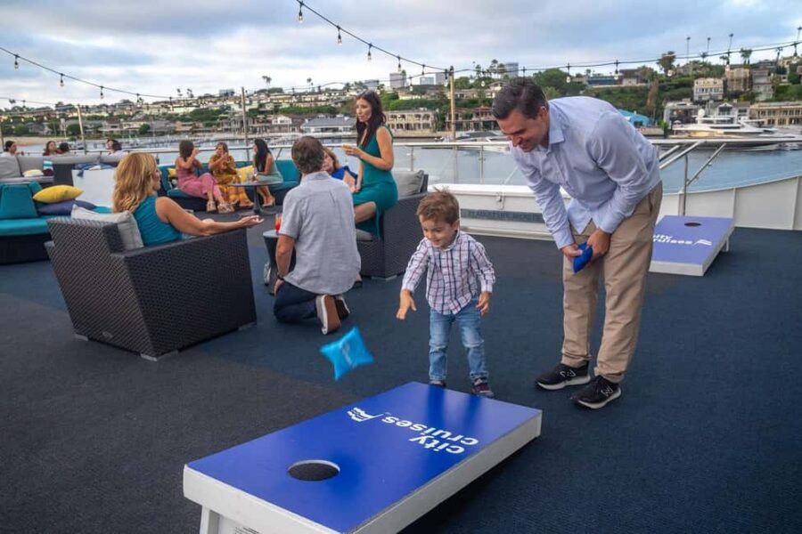 Newport Beach: City Cruises Weekend Dinner Cruise with DJ - DJ Entertainment and the Real Dance-Floor Picture