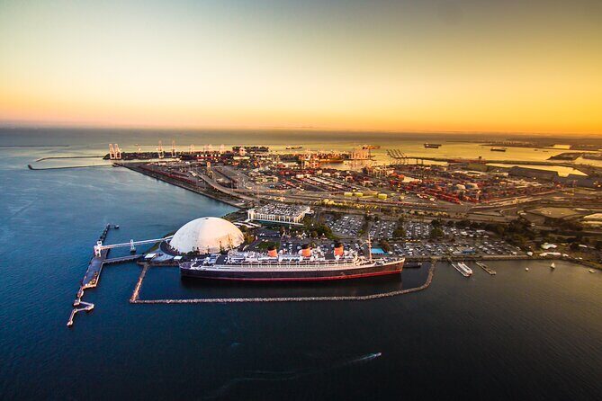 Private Helicopter Tour over Long Beach: See Catalina, Queen Mary - Downtown Long Beach Overflight: The Big Picture in One Pass