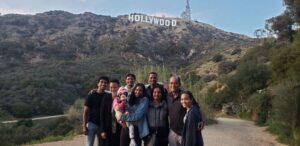Private Hollywood Sign Adventure Hike - Into the Hollywoodland neighborhood: the sign grows fast