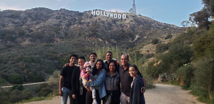 Private Hollywood Sign Adventure Hike - Into the Hollywoodland neighborhood: the sign grows fast