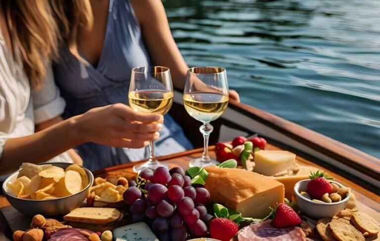 Romantic Boat Cruise with Wine & Cheese or Surprise Dinner - A silent electric boat in Marina del Rey: calm, close, and easy