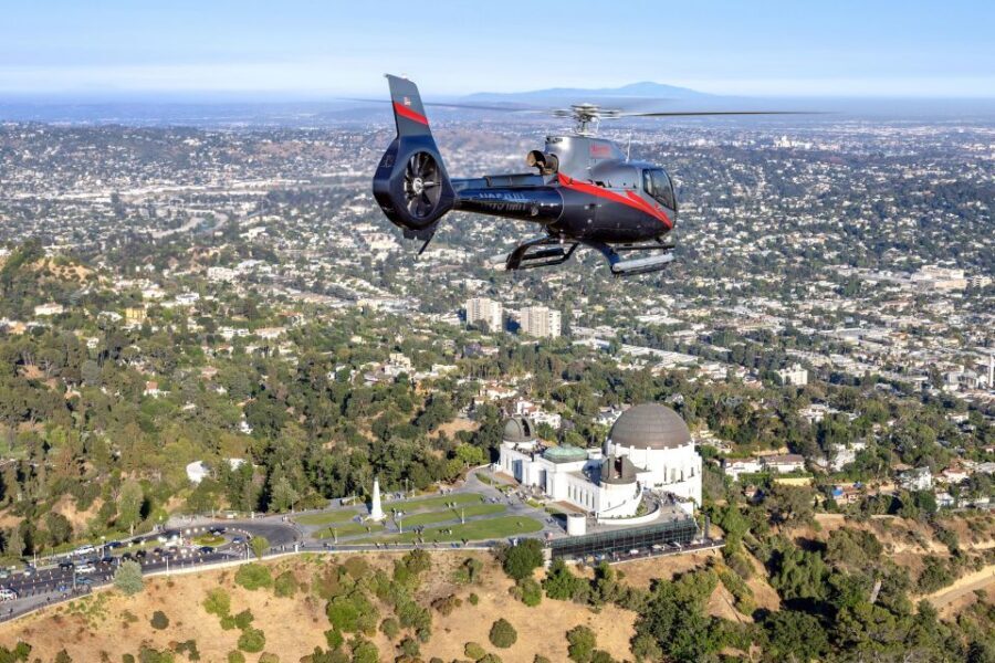 Santa Monica: Hollywood & Beyond Helicopter Tour - Hollywood Sign, Griffith Observatory, and Griffith Park from above