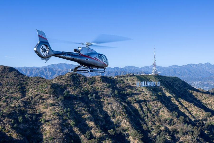 Santa Monica: Hollywood & Beyond Helicopter Tour - Downtown LA from the air: LA Live, LA Coliseum, and Crypto.com Arena