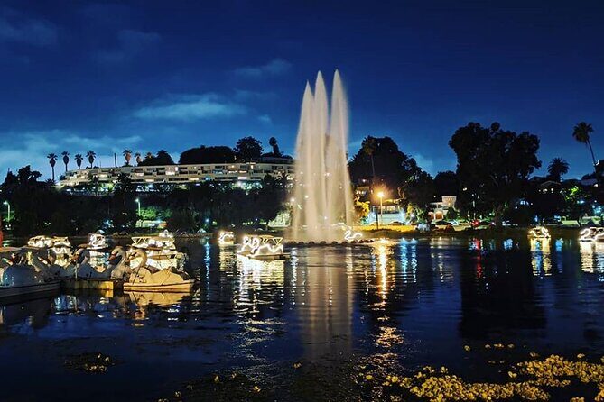 Swan Boat Night Ride at Echo Park Lake - The real-world pros and cons: crowding, water notices, and parking
