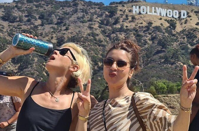 Ultimate Private Hollywood Tour - The Hollywood Sign photo stop at Beachwood Dr.